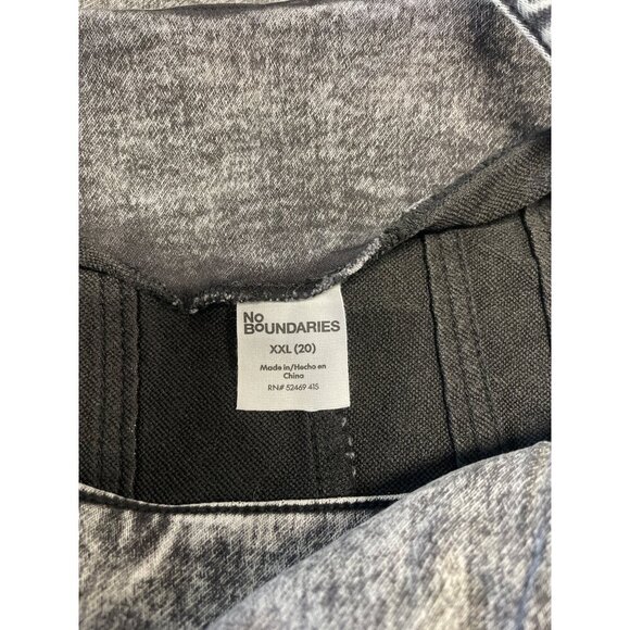 No Boundaries XX-Large (20) Acid Wash Black Sleeveless Tank Dress Stretch Cotton - Picture 6 of 7